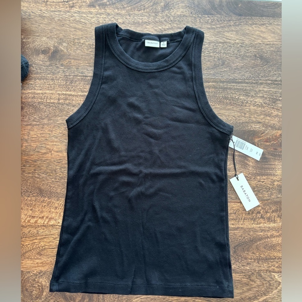 NWT Aritzia Babaton Ribbed cotton crewneck tank - Picture 6 of 9